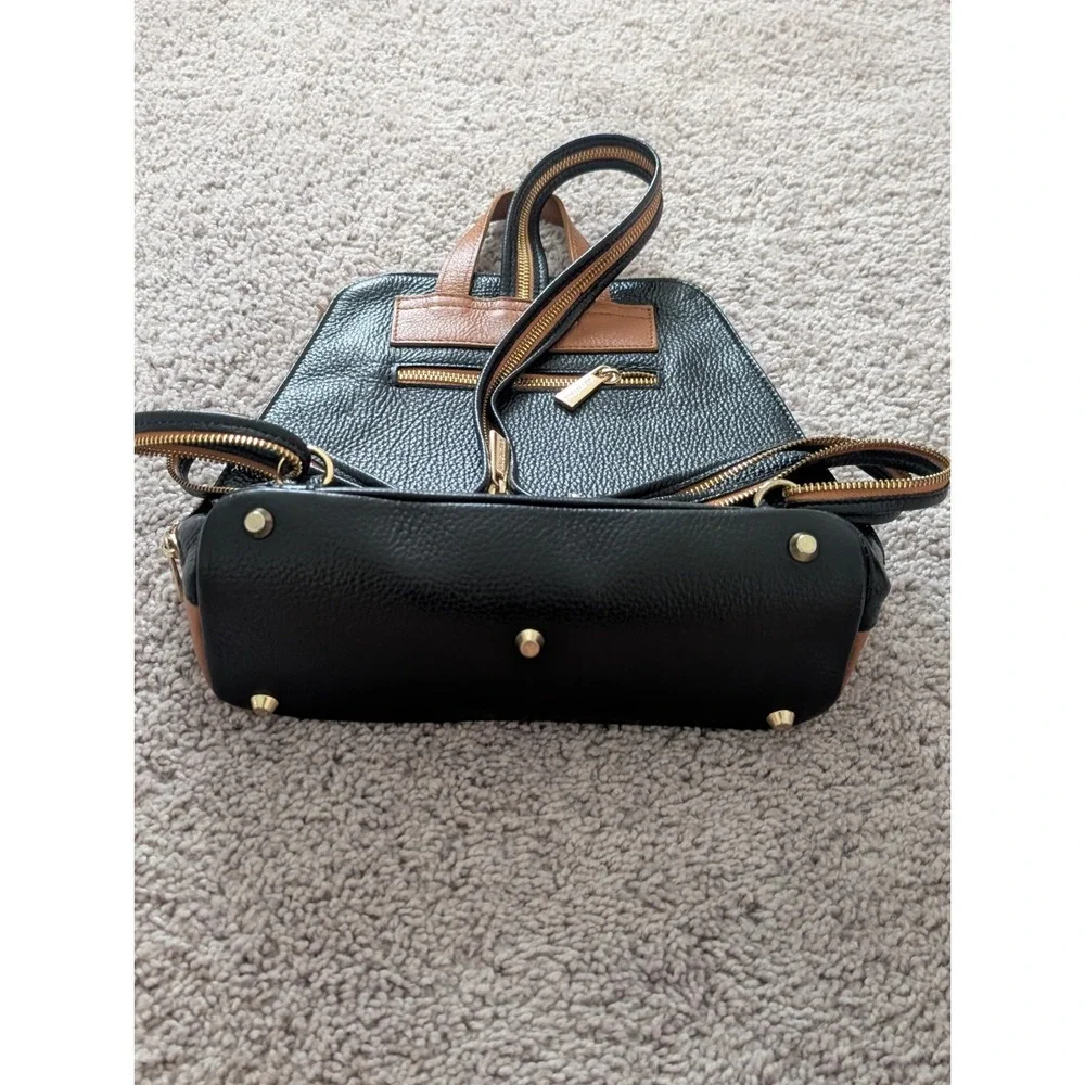 Vintage Valentina Tradizione Italiana Leather Backpack Convertible Sling Bag